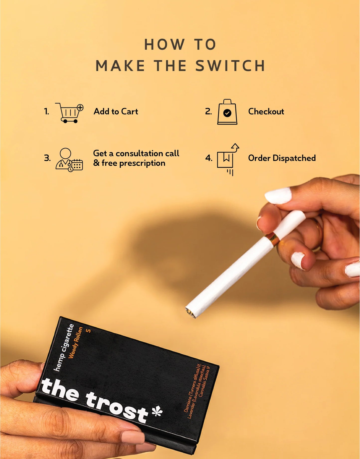 Hemp Herbal Cigarettes - Woody Rollen