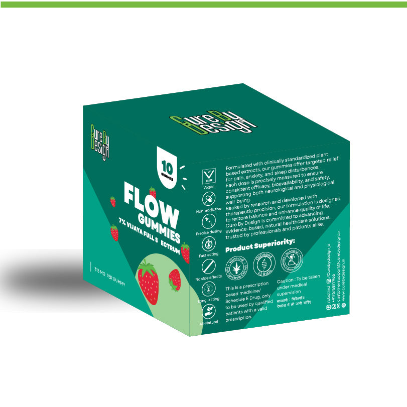 Cure by Design- Flow CBD Gummies – Full-Spectrum Relief and Therapeutic Support 3150mg (7%)