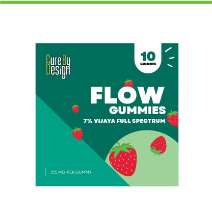 Cure by Design- Flow CBD Gummies – Full-Spectrum Relief and Therapeutic Support 3150mg (7%)