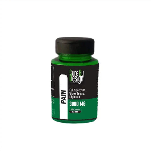 Cure By Design - Pain | 100mg/Capsule - THC Dominant (1:4 - CBD:THC)