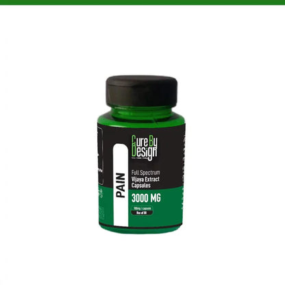 Cure By Design - Pain | 100mg/Capsule - THC Dominant (1:4 - CBD:THC)