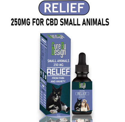 Cure By Design- Relief 250mg CBD for Small Animals