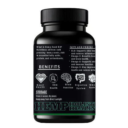 Cure By Design – Hemp Seed Oil Softgel Capsules (500mg)  Nourish from Within | Balance, Vitality & Wellness