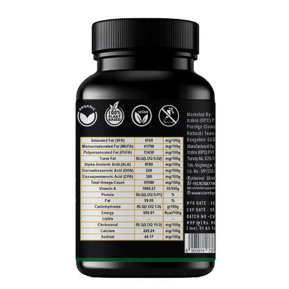 Cure By Design – Hemp Seed Oil Softgel Capsules (500mg)  Nourish from Within | Balance, Vitality & Wellness
