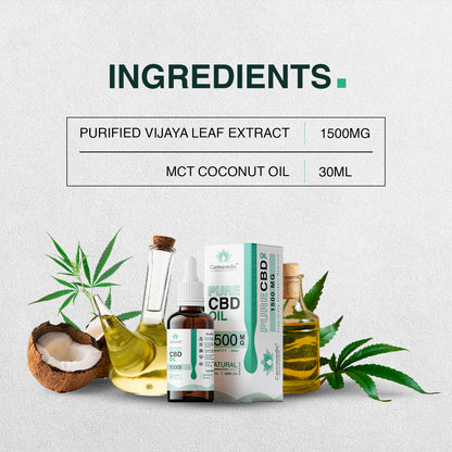 CANNAVEDIC-Pure CBD Oil Natural 1500mg | 30ml