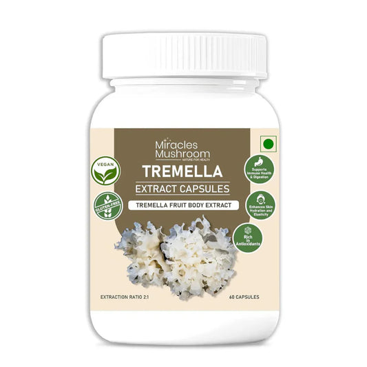 Miracles Mushroom - Tremella Mushroom Extract Capsules - 60 Capsules