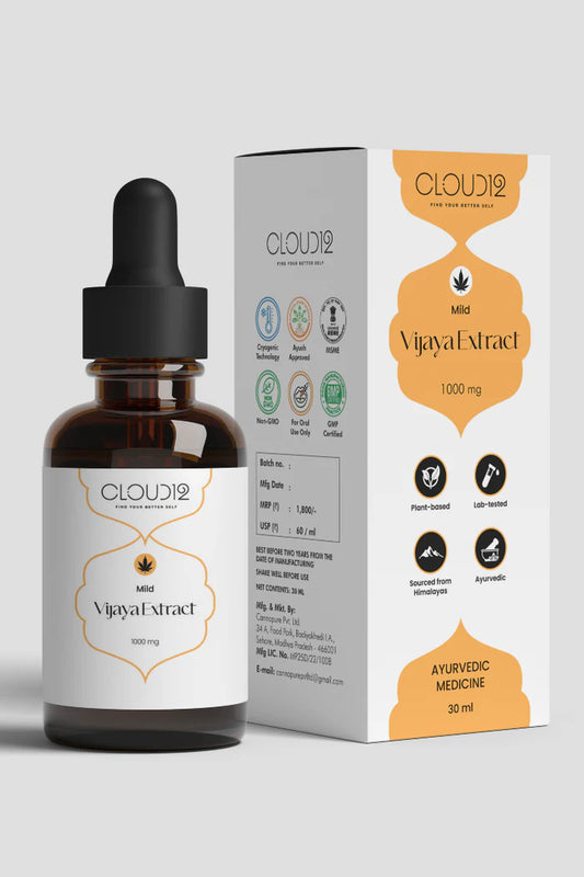CLOUD12- Full Spectrum Vijaya Oil | Light Strength| Chronic Pain | Better Sleep