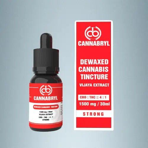 CANNABRYL-Dewaxed Vijaya Tincture| CBD:THC  4:1| 1500mg