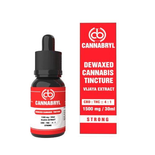 CANNABRYL-Dewaxed Vijaya Tincture| CBD:THC  4:1| 1500mg