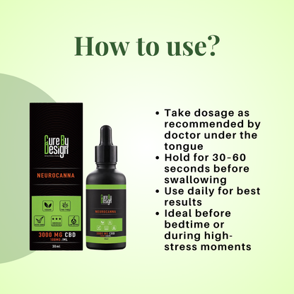 Cure By Design NeuroCanna 100 – CBD Oil for Epilepsy, MS & Complex Neurological Disorders