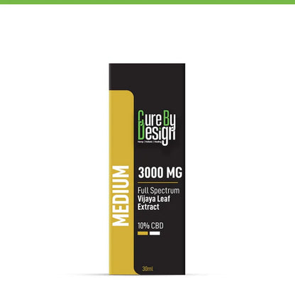 Cure By Design - Full-Spectrum Vijaya Leaf Extract - (Medium 10%)  CBD:THC 2:1