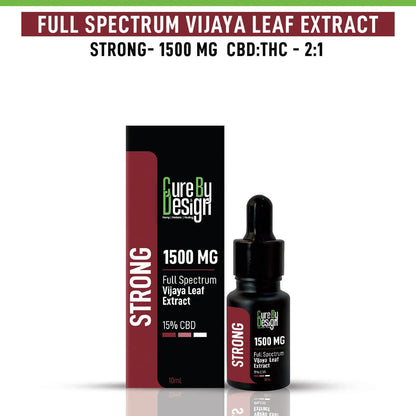 Cure By Design - Full-Spectrum Vijaya Leaf Extract Strong(15%) CBD:THC 2:1