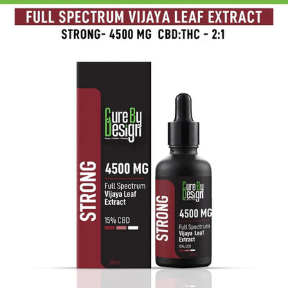 Cure By Design - Full-Spectrum Vijaya Leaf Extract Strong(15%) CBD:THC 2:1