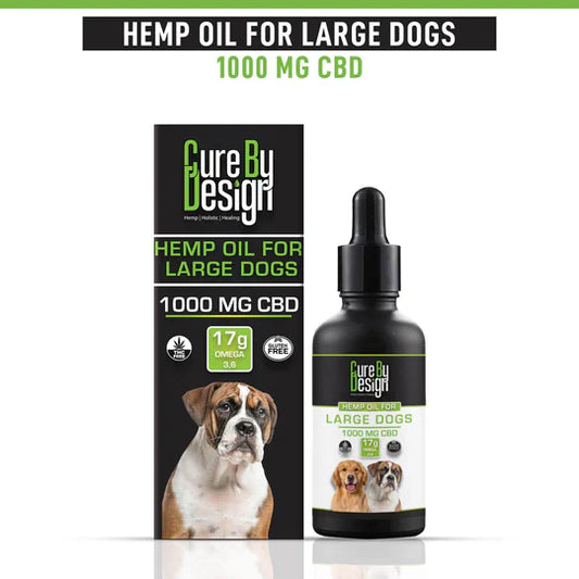 Cure By Design Cannabidiol Oil for Large Dogs 1000mg CBD