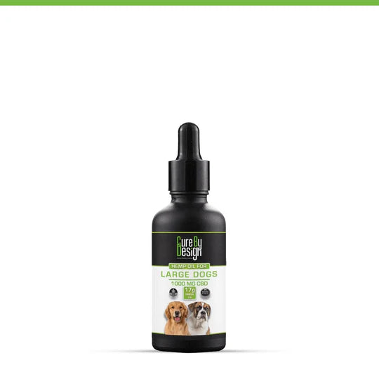 Cure By Design Cannabidiol Oil for Large Dogs 1000mg CBD