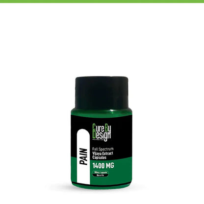 Cure By Design - Pain | 100mg/Capsule - THC Dominant (1:4 - CBD:THC)