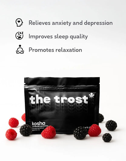 Trost-Kosha Mriduvati Gummies – Berry Blast Flavor, 13% Cannabis Extract